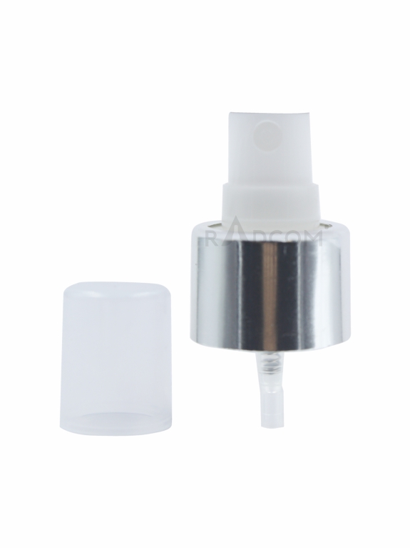 Mist Pump - White + silver Aluminium Collar - 20/410MM